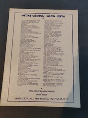 Vintage « Sparrow In The Tree Top » Sheet Music, Vintage 1951 Guy Mitchell Cover