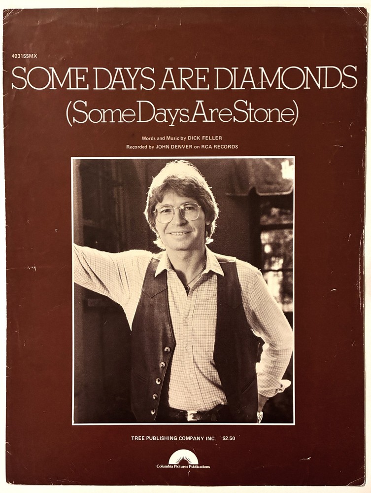 1981 JOHN DENVER « SOME DAYS ARE DIAMONDS » SHEET MUSIC – COUNTRY POP ROCK