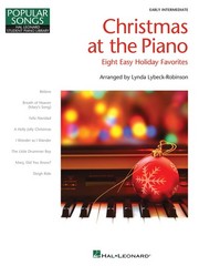 Christmas at the Piano Solo Sheet Music 8 Songs Lyrics Hal Leonard Student Book