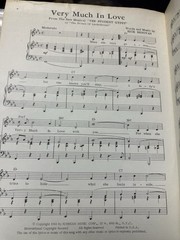 G 1963 Stage Musical sheet music THE STUDENT GYPSY ‘Very Much In Love’