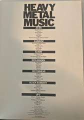 VINTAGE 1981 HEAVY METAL MUSIC SONGBOOK AC/DC BLACK SABBATH IRON MAIDEN + OTHERS