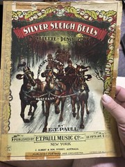 4 9×12 E.T.Paull Christmas Sheet Music SILVER SLEIGH BELLS