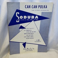 Can Can Polka Accordion Sheet Music Offenbach 1951 Alfred Music Co. SODUBA