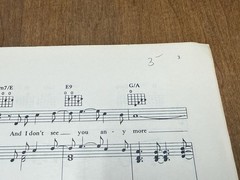 1977 Just The Way You Are VTG Sheet Music by BILLY JOEL Piano Voice Cherry Lane