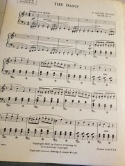 THE BAND OP. 20 NO. 1 SHEET MUSIC N. LOUISE WRIGHT 1916