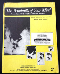 THE WINDMILLS OF YOUR MIND Original Sheet Music from Thos. Crown Affair (1968)