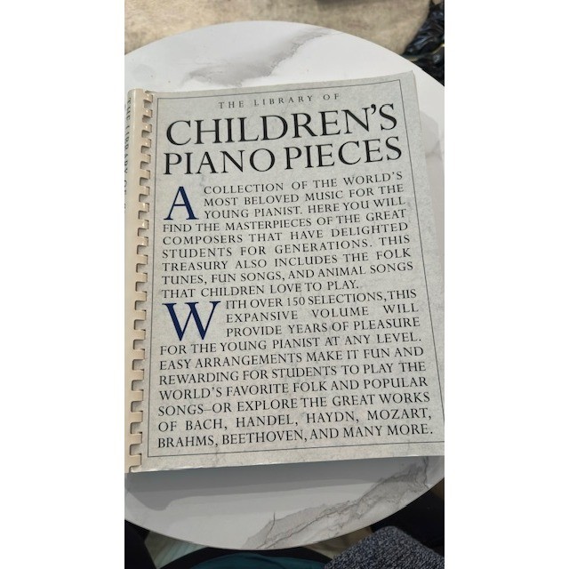 The Library of Children&rsquo;s Piano Pieces Amsco Publications 1995 Sheet Music Book