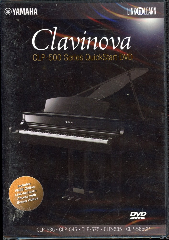 Yamaha Clavinova CLP-500 Series QuickStart DVD NEW & SEALED