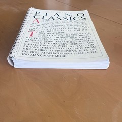 The Library of Piano Classics Amsco Spiral Bound Sheet Music Book Vintage 1987