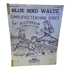 Blue Bird Waltz Simplified Accordion Sheet Music Hawkins 1947 AMPCO Ed. 1204
