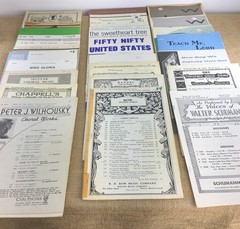 Octavo Choir Sheet Music Lot of 34 Popular Choral SATB Vintage 1930s -1970s