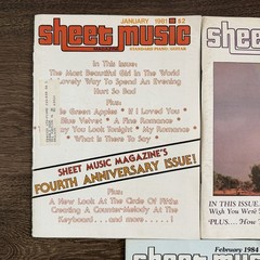 Vintage Sheet Music Magazine Lot 3 1981 1984 Piano Guitar Superman