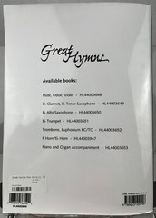 Great Hymns Play Along Book w Audio CD Clarinet Tenor Saxophone Sheet Music