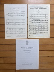 English Cathedral Anthems- Treble Voices & Boys/Men (3 Vintage Scores)