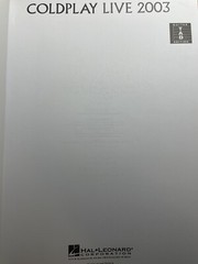 Coldplay, Live 2003, Guitar Tab, Songbook