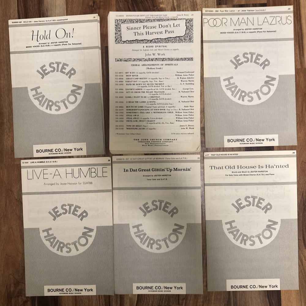 Collection Of Negro Spirituals Vocal Scores