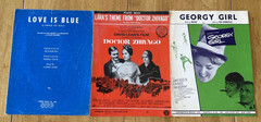 Mixed Lot of 60 Vintage 1950&rsquo;s-1960&rsquo;s Piano Vocal Sheet Music. Folk, Pop, Etc.