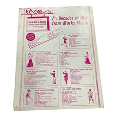 VTG 1965 Run For Your Wife ALL English/Italian Movie Song Sheet Music Piano Voca