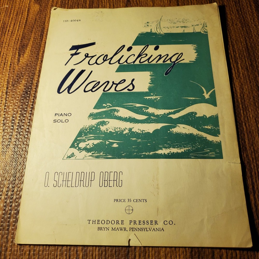 Frolicking Waves Sheet Music Oberg Theodore Presser Piano Solo