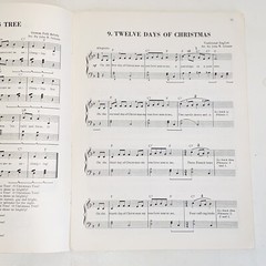Vintage 1959 Sing Along Play Along Christmas Songs and Tunes Sheet Music Book