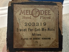 MelODee Word Player Piano Roll 3639 Around the Christmas Tree unmatched TX