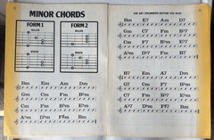 Vintage 1978 Bull’s-Eye Easy Chord Finders Poster #1 & Rhythm Chords Book