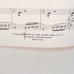 Vintage 1968 Agent 402 Piano Solo Sheet Music