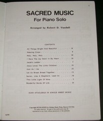 Sacred Religious Christmas Music for Piano Solo 1989 This Little Light of Mine
