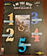5 of the Best for Guitar Metallica 101 Tablature Cherry Lane Sheet Music Vintage