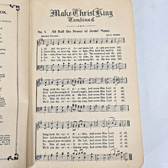 Make Christ King Combined Gospel Music Hymns Songbook Chorus 1930s Vtg