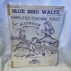 Blue Bird Waltz Simplified Accordion Sheet Music Hawkins 1947 AMPCO Ed. 1204