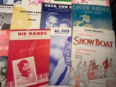 Vintage Sheet Music Lot of 31 Piano Song Books Ephemera 1930s -1950s Show Tunes