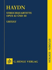 Study Score Haydn String Quartets Vol VI Op 42 & 50 Music Henle Urtext 7×10 Book