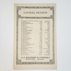 Vintage 1929 Laurel Octavo The Nightingale Sheet Music by Tchaikovsky