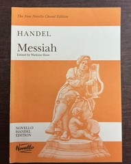 Handel Messiah New Novello Choral Edition Vocal Score Watkins Shaw 1992. B3