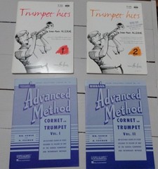 Set of 6 trumpet method books (new)