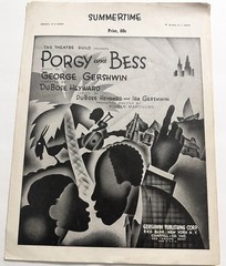 1935 Porgy and Bess SUMMERTIME Sheet Music George Gershwin A Minor/B Minor