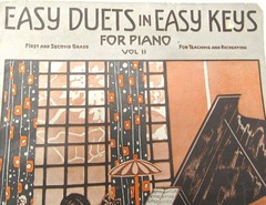 Easy Duets Easy Keys Sheet Music Booklet Vol II 1915 Piano 10 Songs US Seller