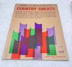 Robbins All Organ Country Greats, Series No. 20, Robbins Music Corp