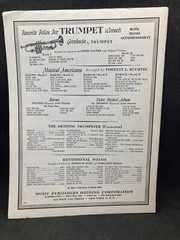 M WITMARK Concert Repertoire The Debutante Caprice Brillante Trumpet Cornet 9750