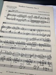 1955 Friedrich Seitz STUDENT CONCERTO No 3 FOR VIOLA with Piano Accompaniment