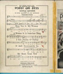 GERSHWIN: PORGY & BESS 3 Shts, Plenty O Nuttin, Ain&rsquo;t Necessarily So, Summertime