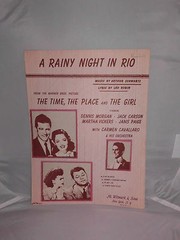 VTG Sheet Music: A Rainy Night in Rio by Schwartz & Robin 1946 M. Witmark & Sons