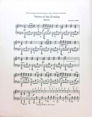 Voices Of The Evening Sheet Music Advanced Piano Solo Helena Horn Large Format