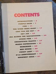 Jimi Hendrix Experience Smash Hits 1990 Songbook Sheet Music Melody Lyric Chords
