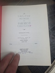 Sacred Piano Playing BOOK 1 AND 2