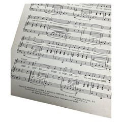 Cindy Walker Sheet Music Dime A Dozen 1949 Piano Vocal Easy Listening