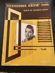 Vtg Tennessee Ernie Ford Album Of Favorite Songs Guitar Song BookSheet Music