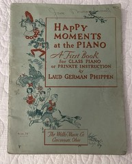 Vintage Sheet Music Happy Moments at the Piano First Book For Class Piano 1939