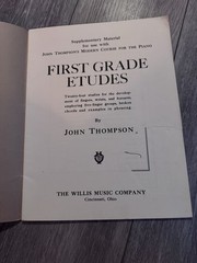 Vintage John Thompson First Grade Etudes Piano Music Book 1939 Willis Music